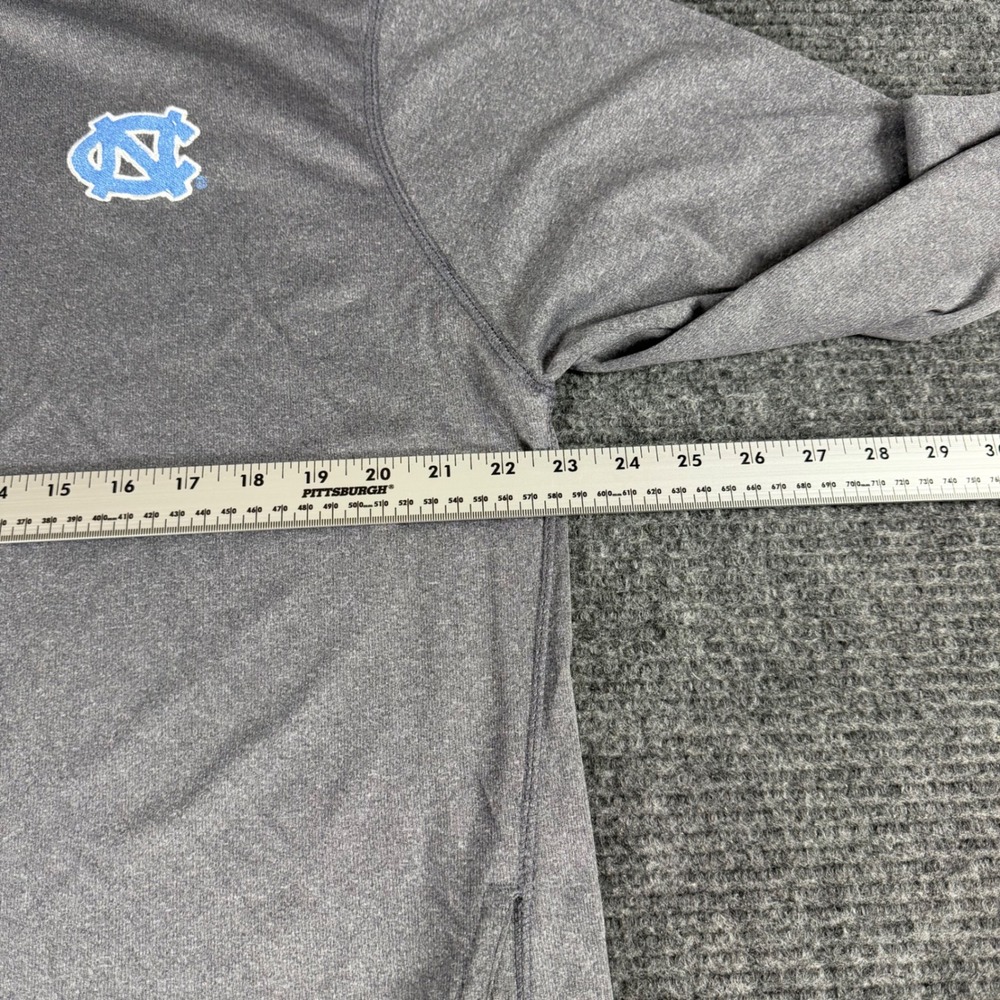 Champion Mens UNC Tar Heels Quarter Zip Pullover Gray Heather XL University NC - Picture 8 of 11